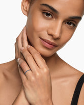 DY Eden Partway Band Ring in Platinum with Sapphires, 1.85mm